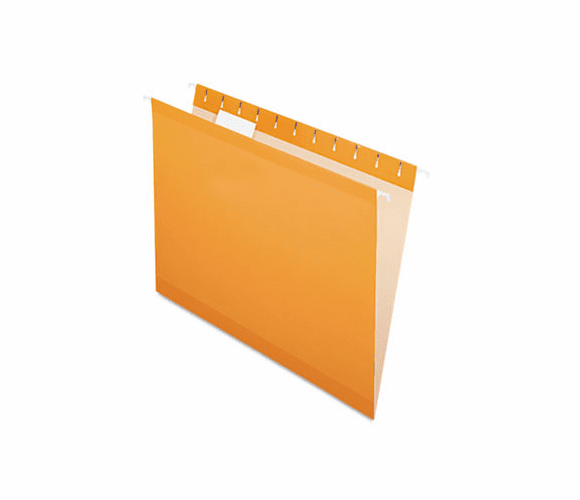ESS415215ORA Reinforced Hanging File Folders, Letter, Orange, 25/Box By ESSELTE PENDAFLEX CORP.