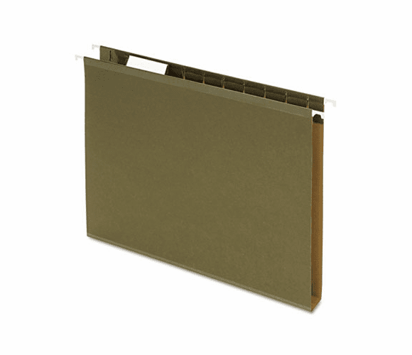 ESS4152X1 Reinforced 1" Extra Capacity Hanging  Folders, Letter, Standard Green, 25/Box By ESSELTE PENDAFLEX CORP.