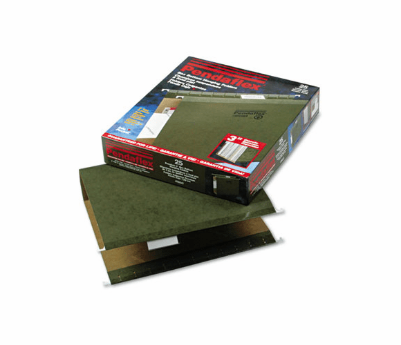 ESS4152X3 Reinforced 3" Extra Capacity Hanging Folders, Letter, Standard Green, 25/Box By ESSELTE PENDAFLEX CORP.