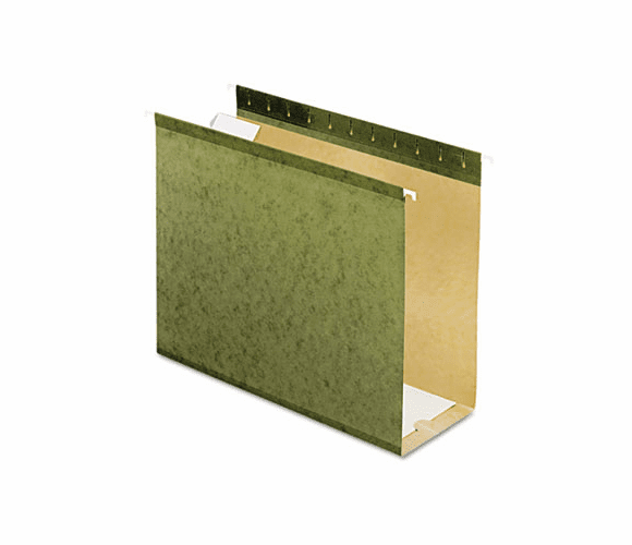 ESS4152X4 Reinforced 4" Extra Capacity Hanging Folders, Letter, Standard Green, 25/Box By ESSELTE PENDAFLEX CORP.