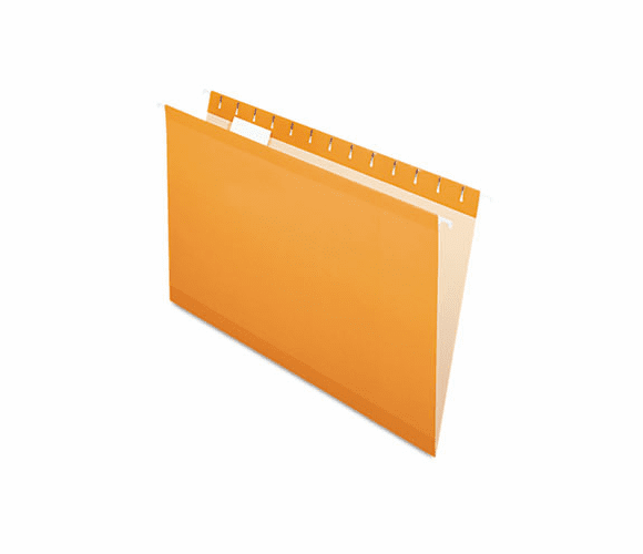 ESS415315ORA Reinforced Hanging File Folders, Legal, Orange, 25/Box By ESSELTE PENDAFLEX CORP.