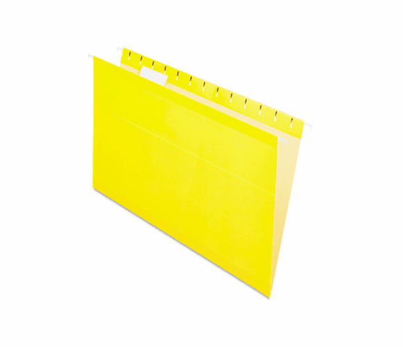 ESS415315YEL Reinforced Hanging File Folders, Legal, Yellow, 25/Box By ESSELTE PENDAFLEX CORP.