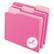 ESS421013PIN Interior File Folders, 1/3 Cut Top Tab, Letter, Pink, 100/Box By ESSELTE PENDAFLEX CORP.
