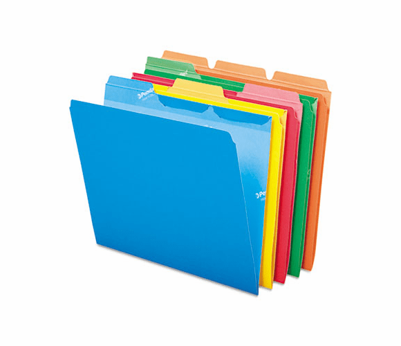ESS42338 Ready-Tab File Folders, 1/3 Cut Top Tab, Letter, Assorted Colors, 50/Box By ESSELTE PENDAFLEX CORP.