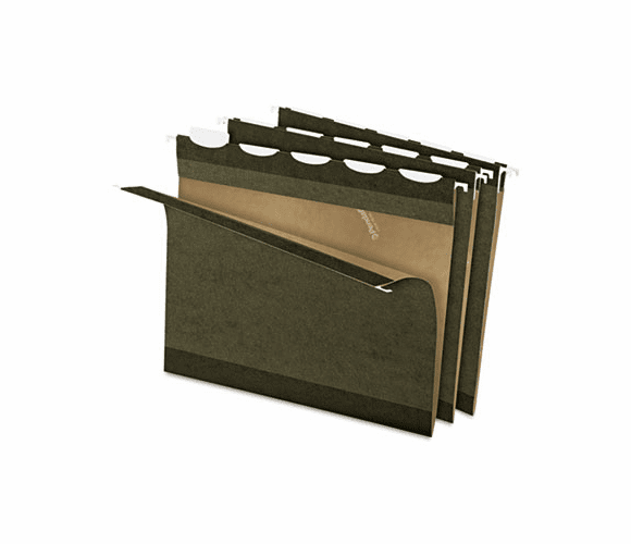 ESS42590 Ready-Tab Reinforced Hanging Folders, 1/5 Tab, Letter, Stnd Green, 25/Box By ESSELTE PENDAFLEX CORP.