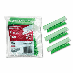 ESS4312GRE Hanging File Folder Tabs, 1/3 Tab, 3 1/2 Inch, Green Tab/White Insert, 25/Pack By ESSELTE PENDAFLEX CORP.
