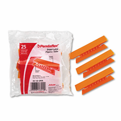 ESS4312ORA Hanging File Folder Tabs, 1/3 Tab, 3 1/2 Inch, Orange Tab/White Insert, 25/Pack By ESSELTE PENDAFLEX CORP.