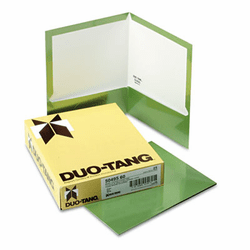 ESS5049560 Two-Pocket Laminated Folder, 100-Sheet Capacity, Metallic Green By ESSELTE PENDAFLEX CORP.