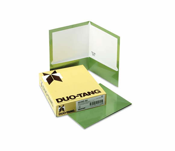 ESS5049560 Two-Pocket Laminated Folder, 100-Sheet Capacity, Metallic Green By ESSELTE PENDAFLEX CORP.