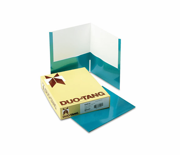 ESS5049561 Two-Pocket Laminated Folder, 100-Sheet Capacity, Metallic Teal By ESSELTE PENDAFLEX CORP.