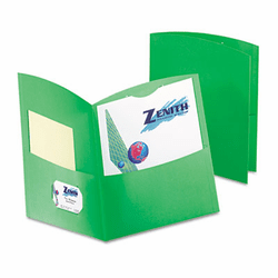 ESS5062560 Contour Two-Pocket Recycled Paper Folder, 100-Sheet Capacity, Green By ESSELTE PENDAFLEX CORP.