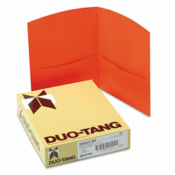 ESS5062580 Contour Two-Pocket Recycled Paper Folder, 100-Sheet Capacity, Orange By ESSELTE PENDAFLEX CORP.