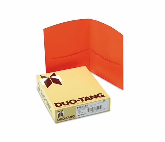 ESS5062580 Contour Two-Pocket Recycled Paper Folder, 100-Sheet Capacity, Orange By ESSELTE PENDAFLEX CORP.