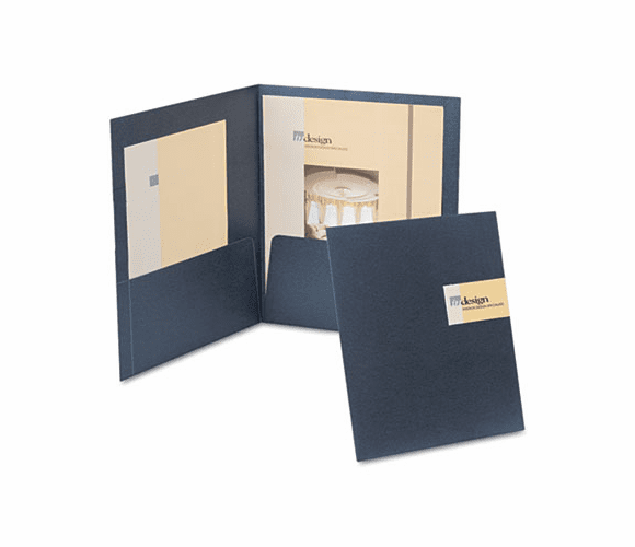 ESS50682 YourStyle Custom Card Folio Presentation Folder, Letter Size, Black, 4/Pack By ESSELTE PENDAFLEX CORP.
