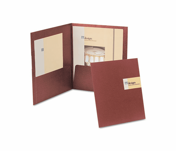 ESS50683 YourStyle Custom Card Folio Presentation Folder, Letter Size, Burgundy, 4/Pack By ESSELTE PENDAFLEX CORP.