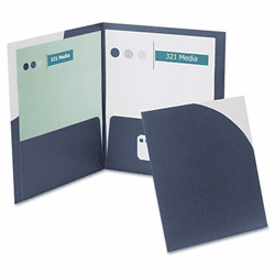 ESS50694 YourStyle Custom Corner Folio Presentation Folder, Letter Size, Black, 4/Pack By ESSELTE PENDAFLEX CORP.