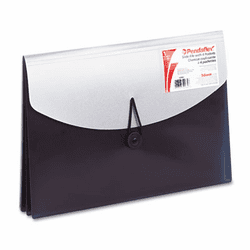 ESS50965 Four-Pocket Slide File Wallet, Letter, Polypropylene, Blue/Silver By ESSELTE PENDAFLEX CORP.