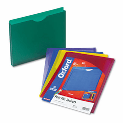 ESS50990 Expanding File Jackets, Letter, Poly, Blue/Green/Purple/Red/Yellow, 10/Pack By ESSELTE PENDAFLEX CORP.