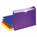 ESS50990 Expanding File Jackets, Letter, Poly, Blue/Green/Purple/Red/Yellow, 10/Pack By ESSELTE PENDAFLEX CORP.