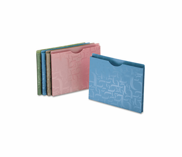 ESS51073 Expanding Project Jackets, Letter, Poly, Blue/Green/Pink/Taupe , 5/Pack By ESSELTE PENDAFLEX CORP.