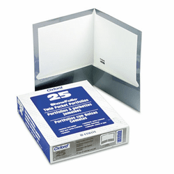 ESS51705 High Gloss Laminated Paperboard Folder, 100-Sheet Capacity, Gray, 25/Box By ESSELTE PENDAFLEX CORP.
