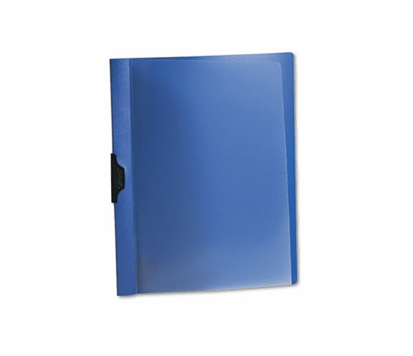 ESS52002 Polypropylene No-Punch Report Cover, Letter, Clip Holds 30 Pages, Clear/Blue By ESSELTE PENDAFLEX CORP.