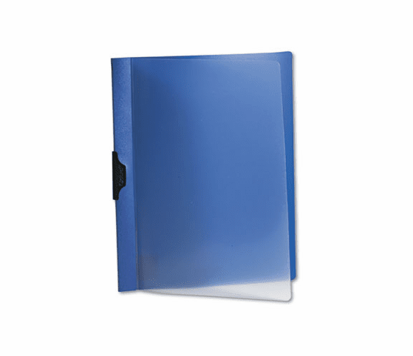 ESS52102 Polypropylene No-Punch Report Cover, Letter, Holds 50 Pages, Clear/Dark Blue By ESSELTE PENDAFLEX CORP.