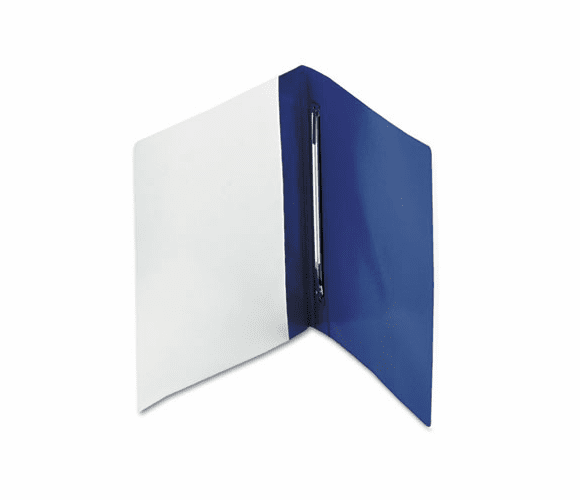 ESS52702 PressLock Report Cover, Prong Clip, Letter, 1/2" Capacity, Clear/Blue, 25/Box By ESSELTE PENDAFLEX CORP.