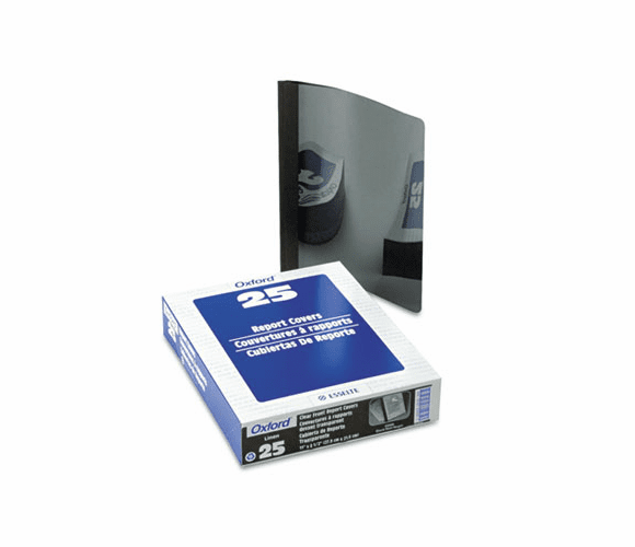 ESS53306 Linen Finish Report Cover, Tang Clip, Letter, 1/2" Capacity, Black, 25/Box By ESSELTE PENDAFLEX CORP.