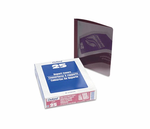 ESS53341 Linen Finish Report Cover, Tang Clip, 1/2" Capacity, Burgundy, 25/Box By ESSELTE PENDAFLEX CORP.