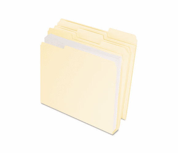 ESS54459 DoubleStuff File Folders, 1/3 Cut, Letter, Manila, 50/Pack By ESSELTE PENDAFLEX CORP.