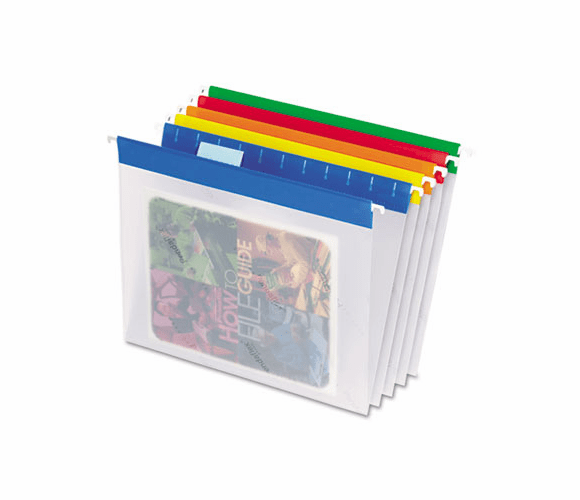 ESS55708 EasyView Poly Hanging File Folders, Letter, Assorted Colors, 25/Box By ESSELTE PENDAFLEX CORP.