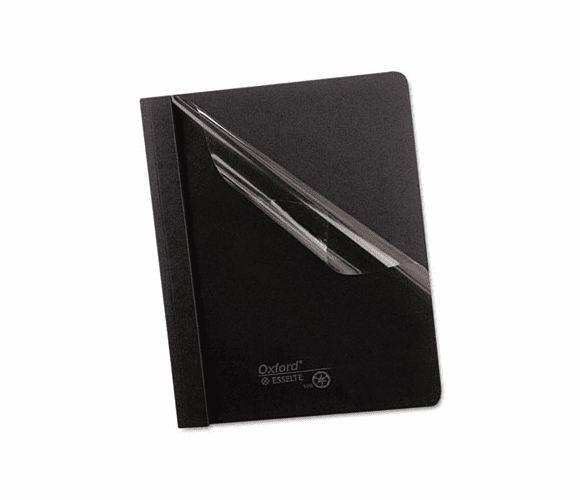 ESS55806 Clear Front Report Cover, Tang Clip, Letter, 1/2" Capacity, Black, 25/Box By ESSELTE PENDAFLEX CORP.