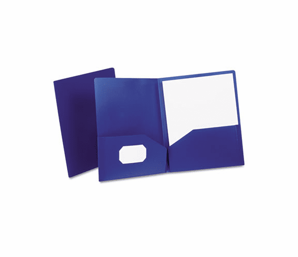 ESS57402 Twin-Pocket Polypropylene Portfolio, Dark Blue By ESSELTE PENDAFLEX CORP.