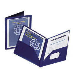 ESS57441 ViewFolio Polypropylene Portfolio, 50-Sheet Capacity, Blue/Clear By ESSELTE PENDAFLEX CORP.