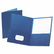 ESS57502 Twin-Pocket Portfolio, Embossed Leather Grain Paper, Blue By ESSELTE PENDAFLEX CORP.