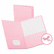 ESS57568 Twin-Pocket Portfolio, Embossed Leather Grain Paper, Pink By ESSELTE PENDAFLEX CORP.