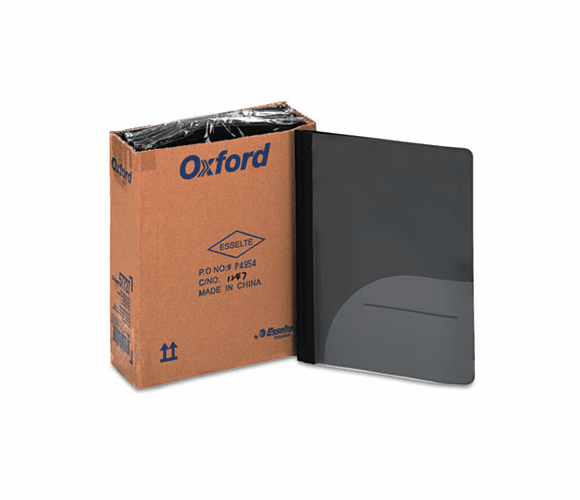 ESS57727 Report Cover, CD pocket, Tang Clip, Letter 1/2" Capacity, Black, 25/Box By ESSELTE PENDAFLEX CORP.