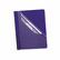 ESS58802 Coated Paper Cover, Tang Clip, Letter, 1/2" Capacity, Clear/Blue, 25/Box By ESSELTE PENDAFLEX CORP.