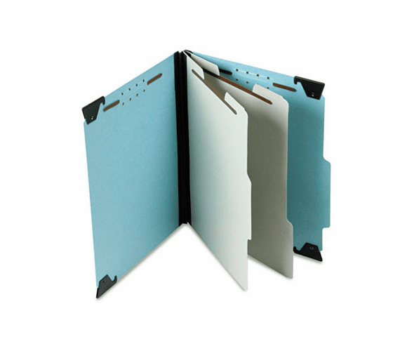 ESS59252 Pressboard Hanging Classification Folder w/Dividers, Six-Section, Letter, Blue By ESSELTE PENDAFLEX CORP.