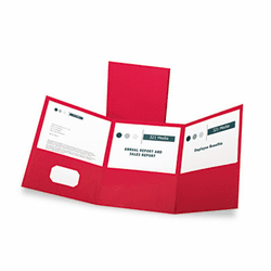 ESS59811 Tri-Fold Folder w/3 Pockets, Holds 150 Letter-Size Sheets, Red By ESSELTE PENDAFLEX CORP.