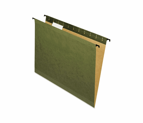 ESS615215 Hanging File Folders, Letter, Green, 20/Box By ESSELTE PENDAFLEX CORP.
