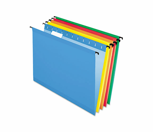 ESS615215ASST Hanging File Folders, Letter, Assorted, 20/Box By ESSELTE PENDAFLEX CORP.