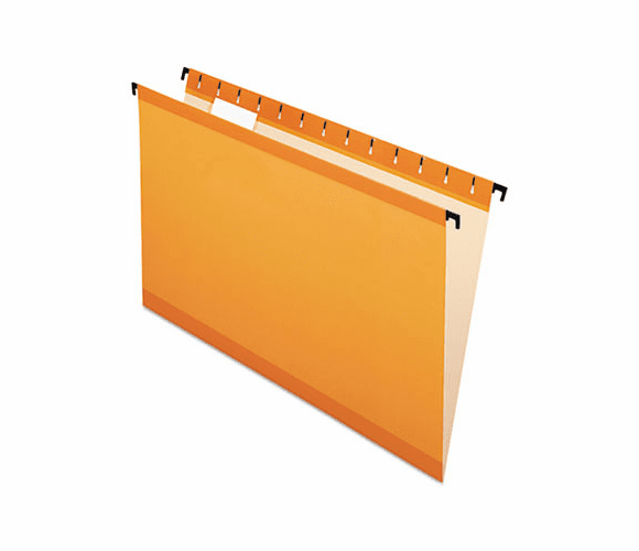 ESS615315ORA Hanging File Folders, Legal, 1/5 Tab, Orange 20/Box By ESSELTE PENDAFLEX CORP.