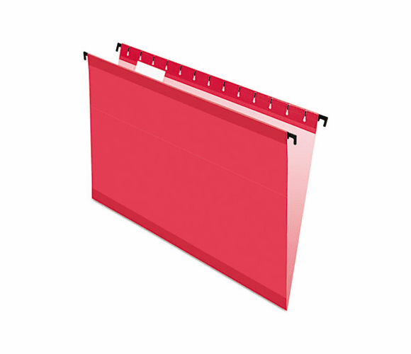 ESS615315RED Hanging File Folders, Legal, 1/5 Tab, Red, 20/Box By ESSELTE PENDAFLEX CORP.