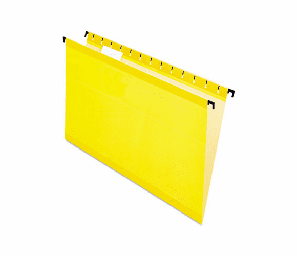ESS615315YEL Hanging File Folders, Legal, 1/5 Tab, Yellow, 20/Box By ESSELTE PENDAFLEX CORP.