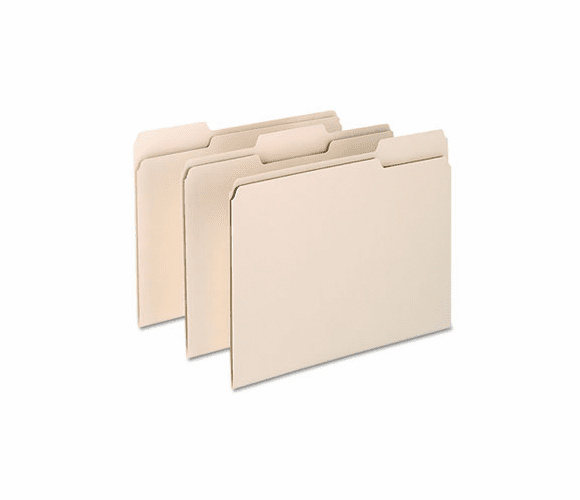 ESS62699 Archival Pressboard File Folders, 1/3 Cut Top Tab, Letter, Manila, 100/Box By ESSELTE PENDAFLEX CORP.