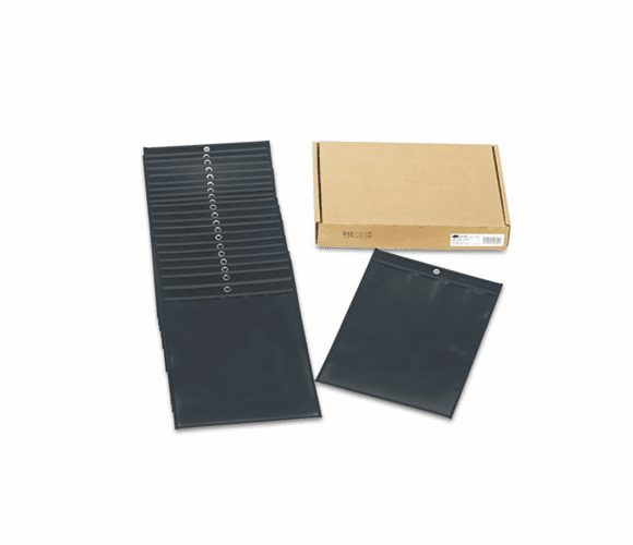ESS64109 Shop Ticket Holders, Clear Front/Leatherette Back, 9 x 12, 25/Box By ESSELTE PENDAFLEX CORP.
