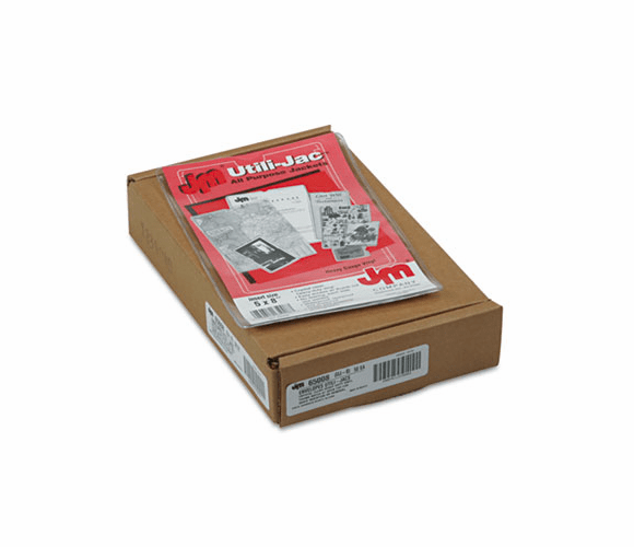 ESS65008 Utili-Jacs Heavy-Duty Clear Vinyl Envelopes, 5 x 8, 50/Box By ESSELTE PENDAFLEX CORP.