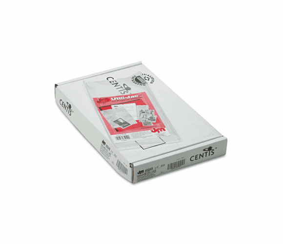 ESS65049 Utili-Jacs Heavy-Duty Clear Vinyl Envelopes, 4 x 9, 50/Box By ESSELTE PENDAFLEX CORP.